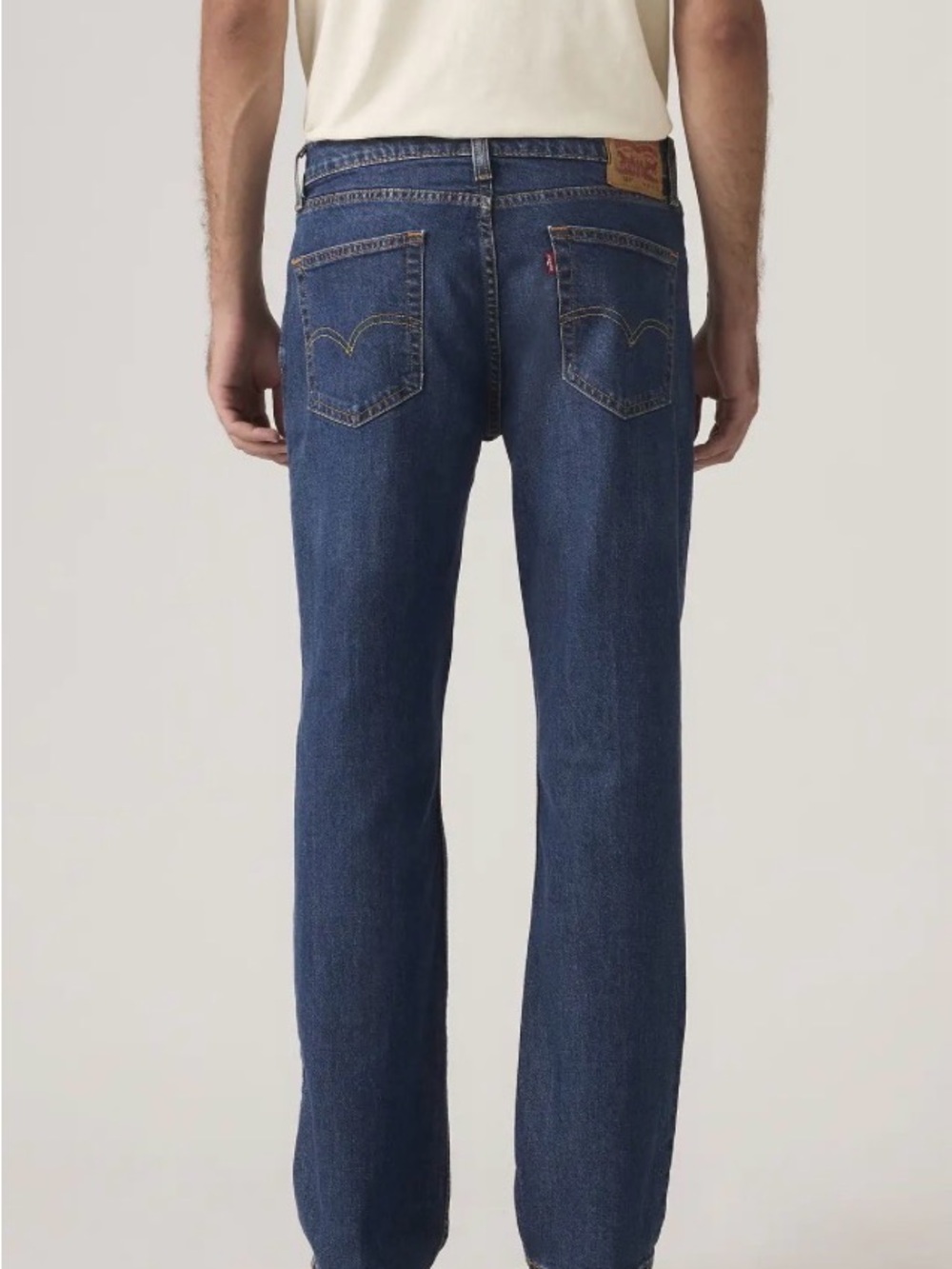 Levi's Men's 514 Straight Stretch Jeans - Dark Wash Denim Blue - 33 X 34 NWT - Picture 2 of 6